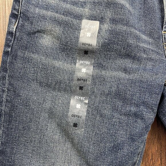 Lucky Brand 411 JEANS MENS 28X30 BLUE Athletic Taper Stretch Denim - Picture 5 of 11